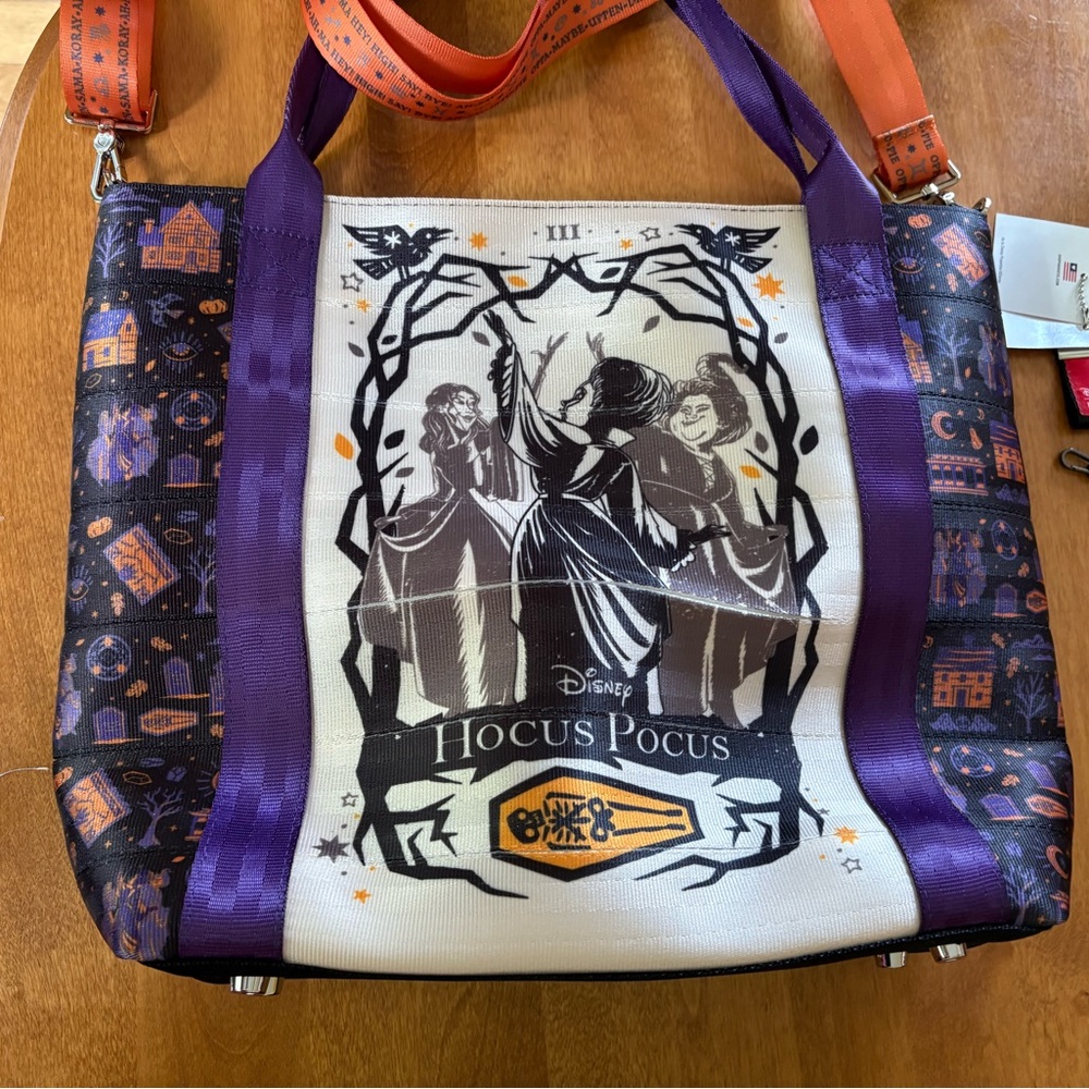 Harveys Disney Hocus Pocus Purple and Orange Tote Bag